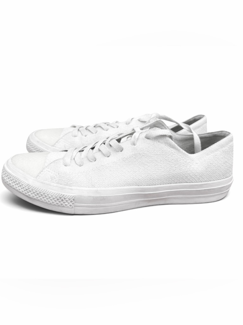 Converse All Star Knit Low Top Sneakers Off White Mens‎ 9.5 Womens 11.5 - Picture 3 of 6